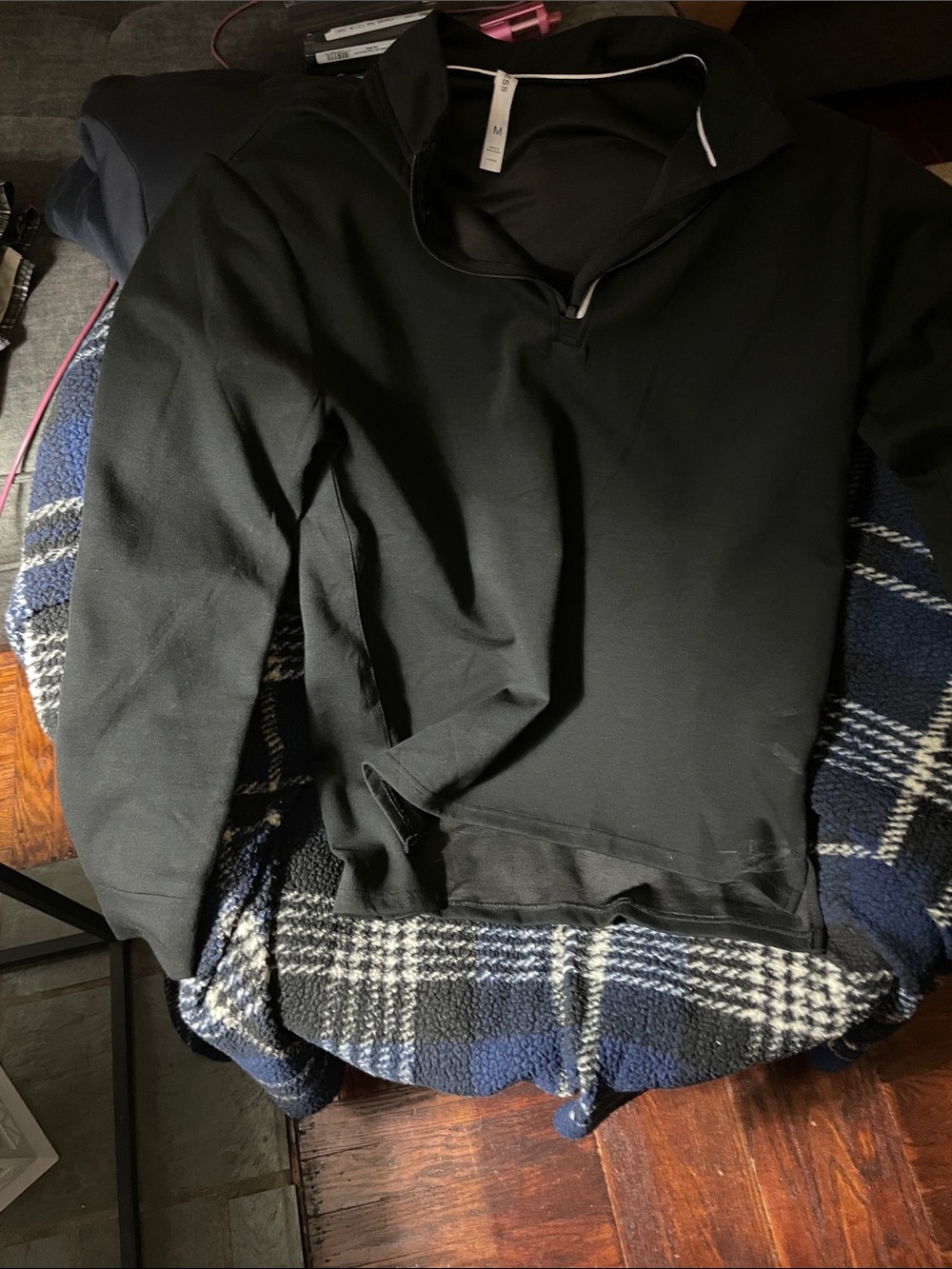 Express Men’s Black Half-Zip Performance Pullover